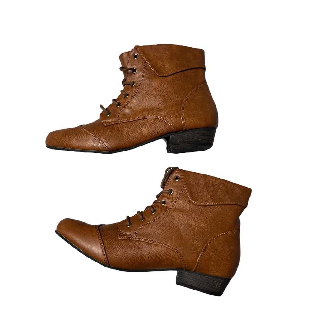 Oxford style ankle boots